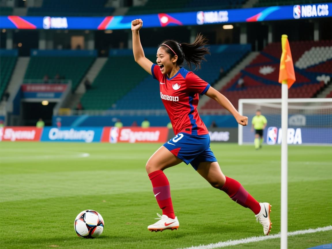 尼泊尔女足球员在比赛中取得胜利  第3张